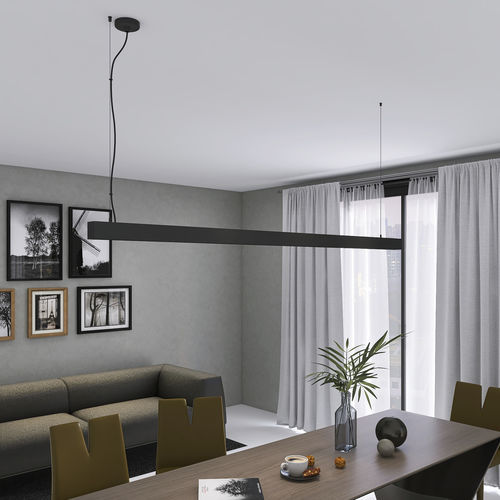 Hängendes Beleuchtungsprofil - COMFORT - Luz Negra - LED / Aluminium / für Büro