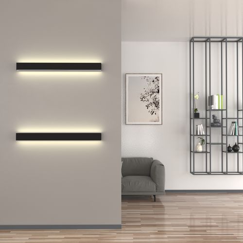 Beleuchtungsprofil für Aufbau - WASHINGTON - Luz Negra - LED / Aluminium / Polycarbonat