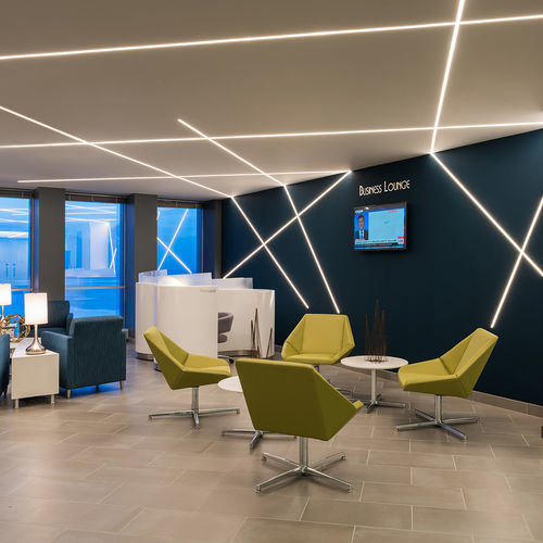 Eingebautes Beleuchtungsprofil - PLASTERLED - Luz Negra - LED / Gips / für Gewerbegebrauch