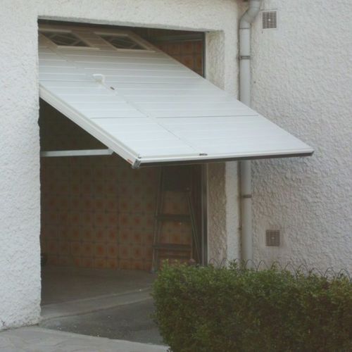 Kipptor für Garagen - SMF Services - Edelstahl / Polyurethanschaum / automatisch