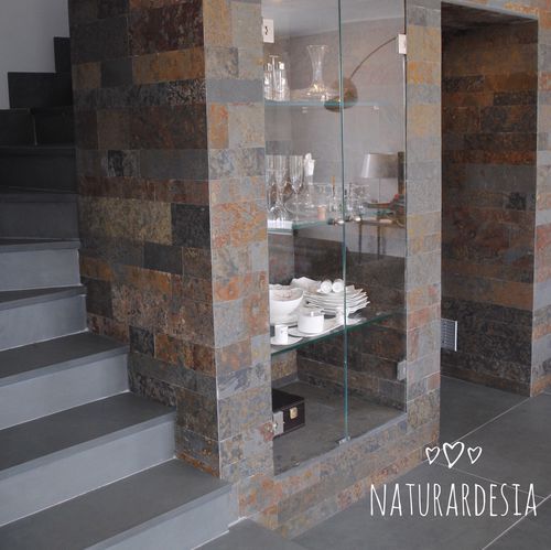 Natursteinfliesen - MULTICOLOR SLATE NATURAL  - MAP Slate Srl - matt / für den Innenraum / bodenstehend
