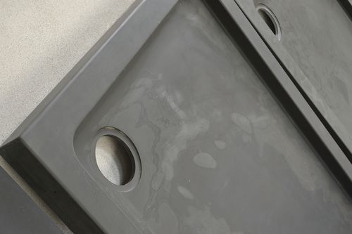 Quadratische Duschwanne - BLACK SLATE SHOWER TRAY - MAP Slate Srl - zum Einbauen / Naturstein / rutschfest