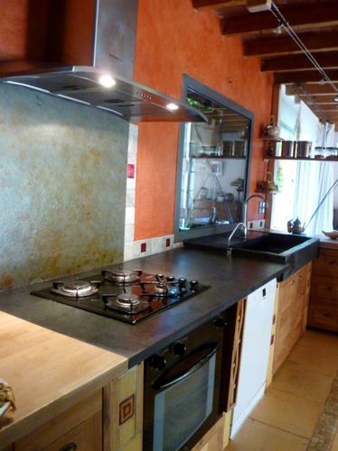 Naturstein-Arbeitsplatte - KITCHEN TOP MULTICOLOR SLATE  - MAP Slate Srl - für Privatgebrauch / für Küche