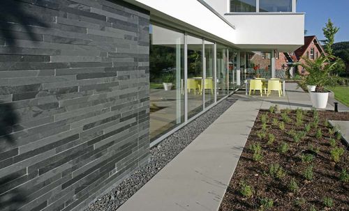Schiefer-Verblender - BLACK NATURAL SLATE OUTDOOR - MAP Slate Srl - Außen