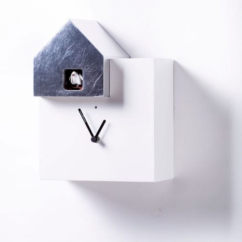 Moderne Uhr - ETTORE - DIAMANTINI & DOMENICONI - wandmontiert / Analog / lackiertes Holz