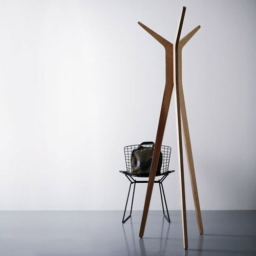 Bodenstehender Garderobenständer - HI! - DIAMANTINI & DOMENICONI - modern / Birke / Wenge