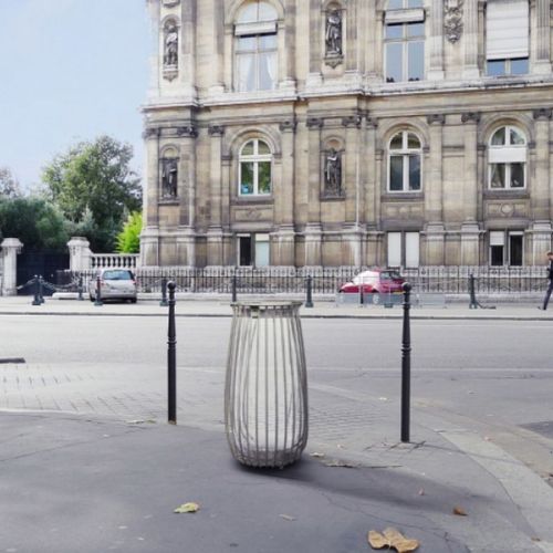 Park-Abfallbehälter - BAGATELLE - SERI - Stahl / Antiterror / ohne Deckel