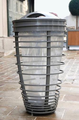 Park-Abfallbehälter - JUMO - Design espaces - System / Edelstahl / thermolackierter Stahl