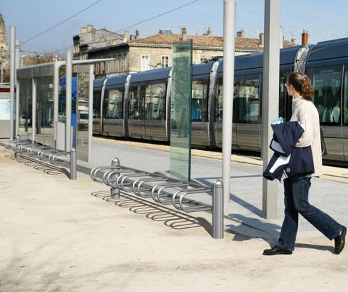 Bodenstehender Fahrradständer - JUMO FAMILLY - Design espaces - für öffentliche Bereiche / Edelstahl / für professionellen Einsatz
