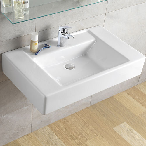 Wand-Waschbecken - 13020 - Ceramicas Gala - Keramik / rechteckig / modern