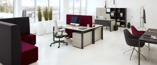 Schreibtisch für Open Space - INTERO - Febrü Büromöbel GmbH - modern / Holzfurnier / melaminbeschichtet