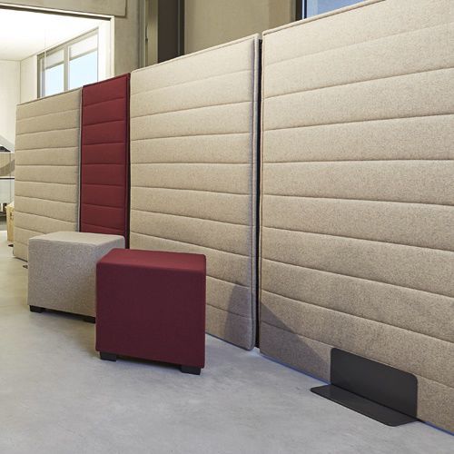 Bodenstehende Bürotrennwand - SILENT - Febrü Büromöbel GmbH - Akustikstoff / modulierbar / schallisoliert