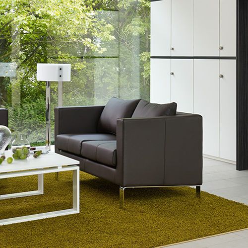 Modernes Sofa - TORBOLE - Febrü Büromöbel GmbH - Leder / für Büro / Zweisitzer