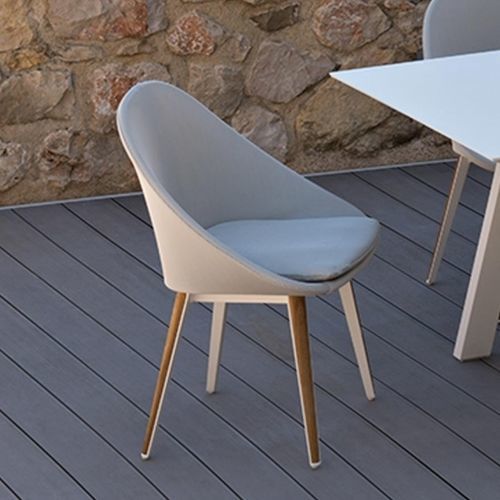 Moderner Restaurantstuhl - VANITY - VLAEMYNCK - für Außenbereich / für den Innenraum / Stoff