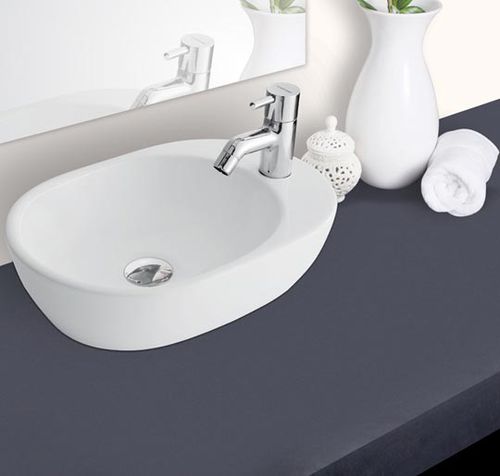 Aufsatzwaschbecken - HINDWARE ITALIAN: BARCA  - HSIL Limited (Hindware) - Porzellan / oval / modern