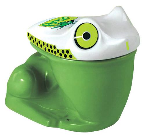 Freistehendes WC - HINDWARE ART: PONCHO - HSIL Limited (Hindware) - Porzellan / für Kinder / mit eingebauter Spülung
