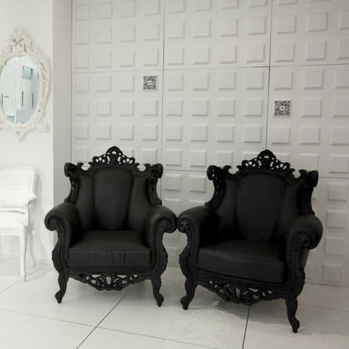 Besuchersessel / Louis XIV - LOUIS - SIXINCH Furniture - Design - Foamcoating - Stoff / hochdichter Schaumstoff, beschichtet / grau