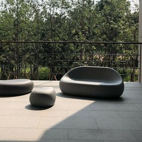 Modernes Sofa - STEEN - SIXINCH Furniture - Design - Foamcoating - für Außenbereich / hochdichter Schaumstoff, beschichtet / ohne Armlehnen