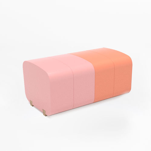 Moderne Bank - Connection - SIXINCH Furniture - Design - Foamcoating - hochdichter Schaumstoff, beschichtet / ohne Rückenlehne / ohne Armlehnen