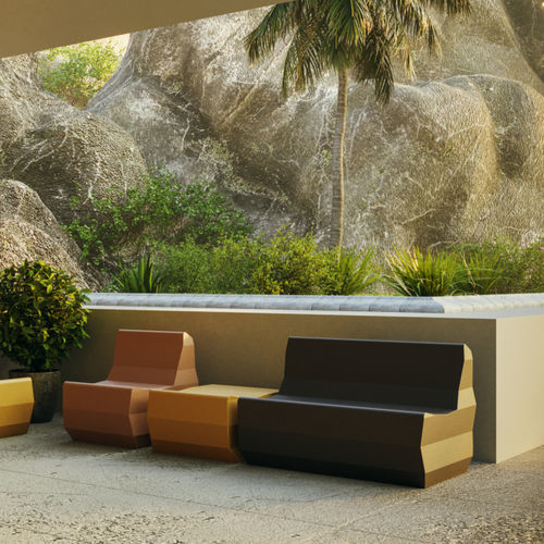 Modernes Sofa - Crushed  - SIXINCH Furniture - Design - Foamcoating - für Außenbereich / hochdichter Schaumstoff, beschichtet / ohne Armlehnen