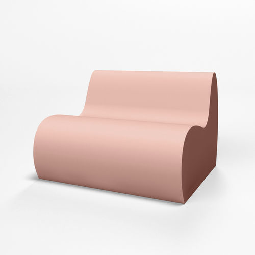 Modernes Sofa - S1 - SIXINCH Furniture - Design - Foamcoating - für Außenbereich / hochdichter Schaumstoff, beschichtet / schwarz