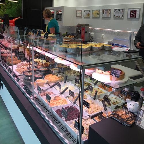 Verkaufskühlvitrine - BOUCHERIE FESSARD - OCF - für Einzelhandel / mit Licht