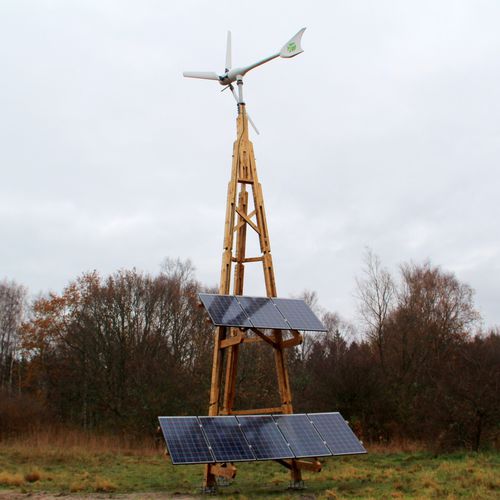 Hybrider PV Stromversorgungssystem für Inselanalge - DALI POWER TOWER - Innoventum - Windkraftanlage