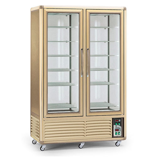 Schrank-Kühlvitrine - ECO DISPLAY 800 GBT  - TECFRIGO SPA  - für Einzelhandel / mit Licht / auf Rollen