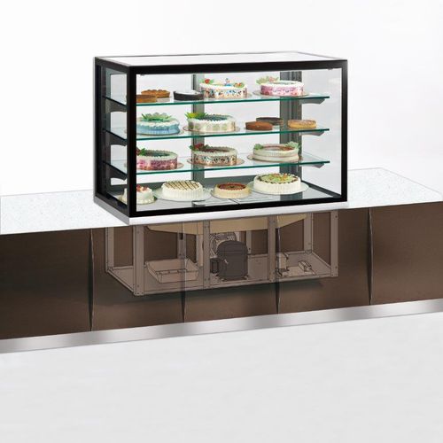 Kühlvitrine zum Aufstellen - KARINA 136 Q SP - TECFRIGO SPA  - für Einzelhandel / mit Licht
