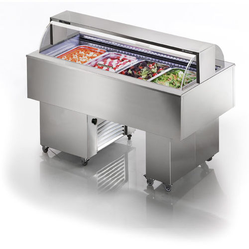 Zentral-Kühlbuffet - ISOLA 4.0 VT SS INOX - TECFRIGO SPA  - Umluftkühlung / für Restaurants