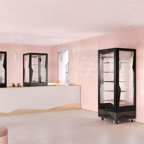 Schrank-Kühlvitrine - MARILYN 275 BTQ BIS - TECFRIGO SPA  - für Konditoreien / mit Tür / mit Licht