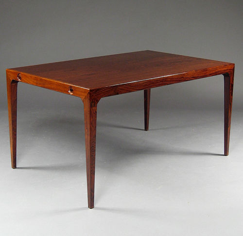 Esstisch / skandinavisches Design - 1963-69 - paere dansk - Rosenholz / rechteckig / ausziehbar