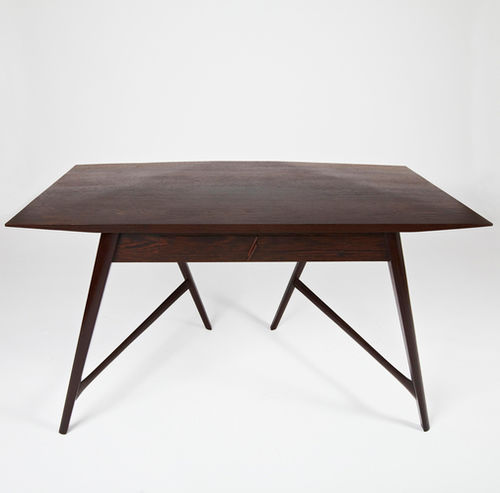 Schreibtisch / skandinavisches Design - STEALTHIER - paere dansk - Massivholz / Wenge / mit 4 Beinen