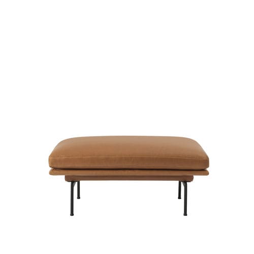 Modernes Sitzkissen - OUTLINE - Muuto - Stoff / Leder / rechteckig