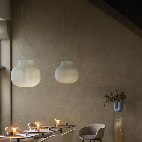 Hängelampe - STRAND - Muuto - Stahl / Verbundwerkstoff / modern