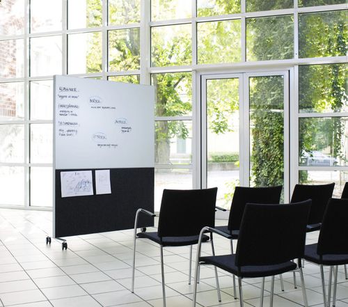 Magnettafel - ALUMI COMBI - ABSTRACTA - löschbar / selbsttragend / Kork