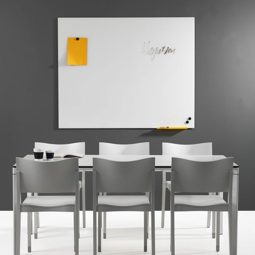 Magnettafel - MAGVISION - ABSTRACTA - weiß / wandmontiert / Glas