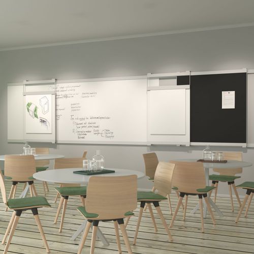 Magnettafel - VIP - ABSTRACTA - schwarz / wandmontiert / Aluminium