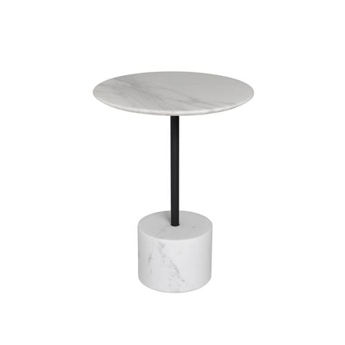 Moderner Lampentisch - LISA - sohoConcept - aus lackiertem Metall / Marmor / rund