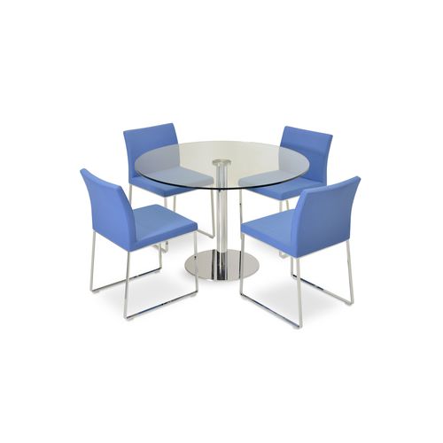 Moderner Esstisch - TANGO - sohoConcept - Glas / Stahl / Marmor