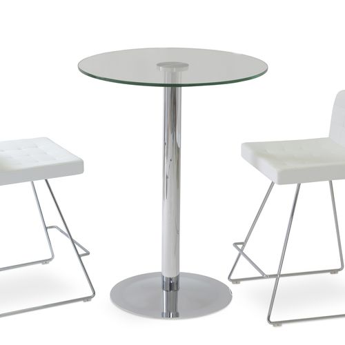 Moderner Stehtisch - LADY - sohoConcept - Glas / Stahl / Hartglas
