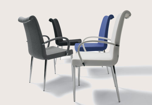 Moderner Esszimmerstuhl - TULIP - sohoConcept - Stoff / Leder / Polster