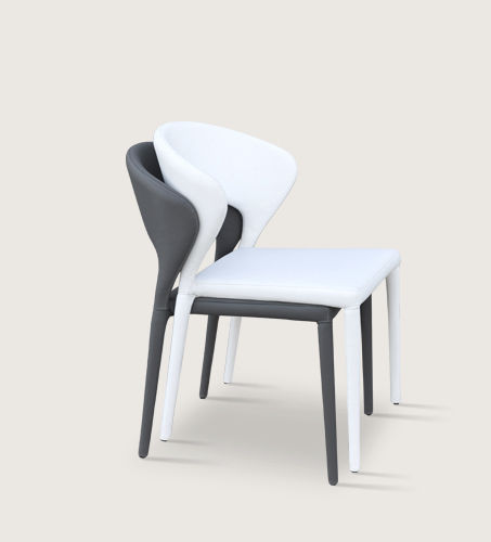 Moderner Restaurantstuhl - PRADA - sohoConcept - Stahl / Polster / stapelbar