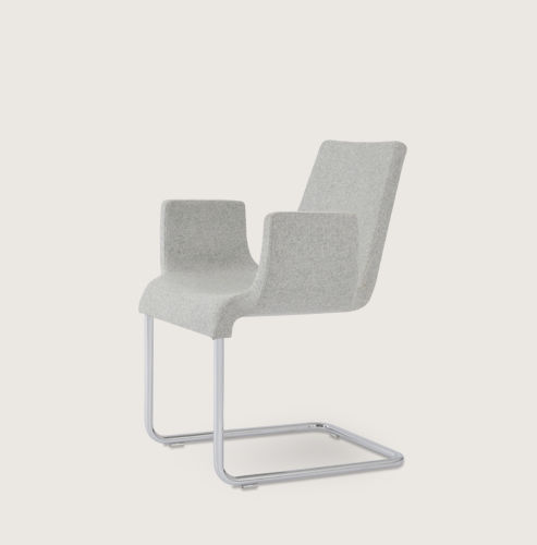 Moderner Bürostuhl - REIS - sohoConcept - Stoff / Gestell aus Stahl / mit Überhang