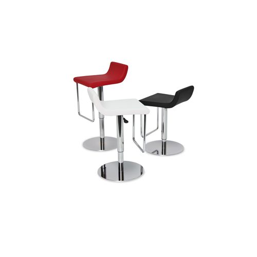 Moderner Barhocker - DUBLIN - sohoConcept - Leder / Textil / drehbar