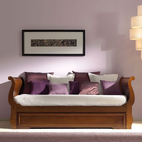 Ausziehbett - T-298 - ArtesMoble - Einpersonen / viktorianischer Stil / Nussbaum