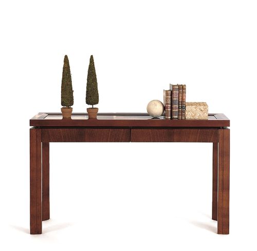 Moderner Konsolentisch - T-574 - ArtesMoble - Nussbaum / Buche / Gestell aus Buche