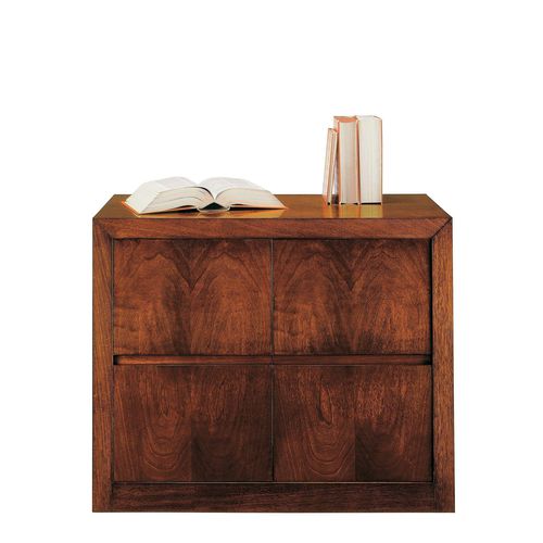 Niedriger Aktenschrank - T-701 - ArtesMoble - Nussbaum / Buche / mit Schubladen
