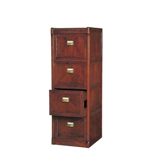Hoher Aktenschrank - T-550 - ArtesMoble - Nussbaum / Buche / mit Schubladen