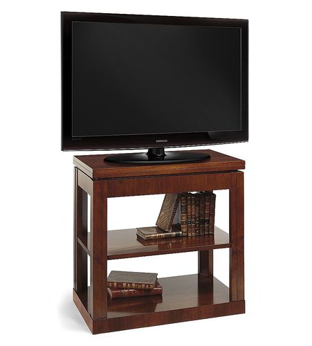 Modernes Fernsehmöbel - T-578 - ArtesMoble - schwenkbar / mit unsichtbaren Rollen / Nussbaum